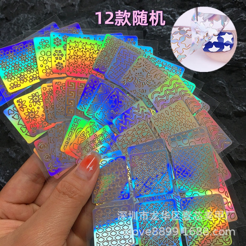 Tấm Mẫu Dán Vẽ Móng Nghệ Thuật