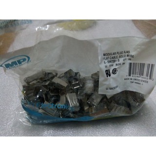 [SIÊU RẺ] Hạt mạng bọc sắt AMP rj45, túi 100 hạt