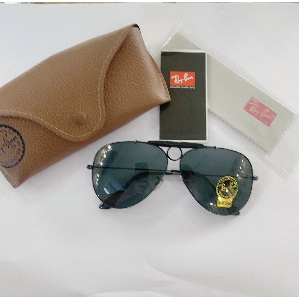 Kính mát 3 cầu Rayban - Kính râm nam cao cấp, tròng thủy tinh cường lực, gọng hợp kim chống gỉ (nhập khẩu Ý)