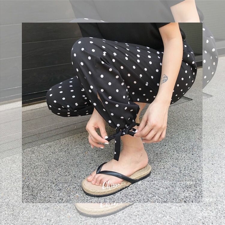 【ZHELIHANGFEI】Quần Dài In Họa Tiết Thời Trang Cá Tính Cho Nữ