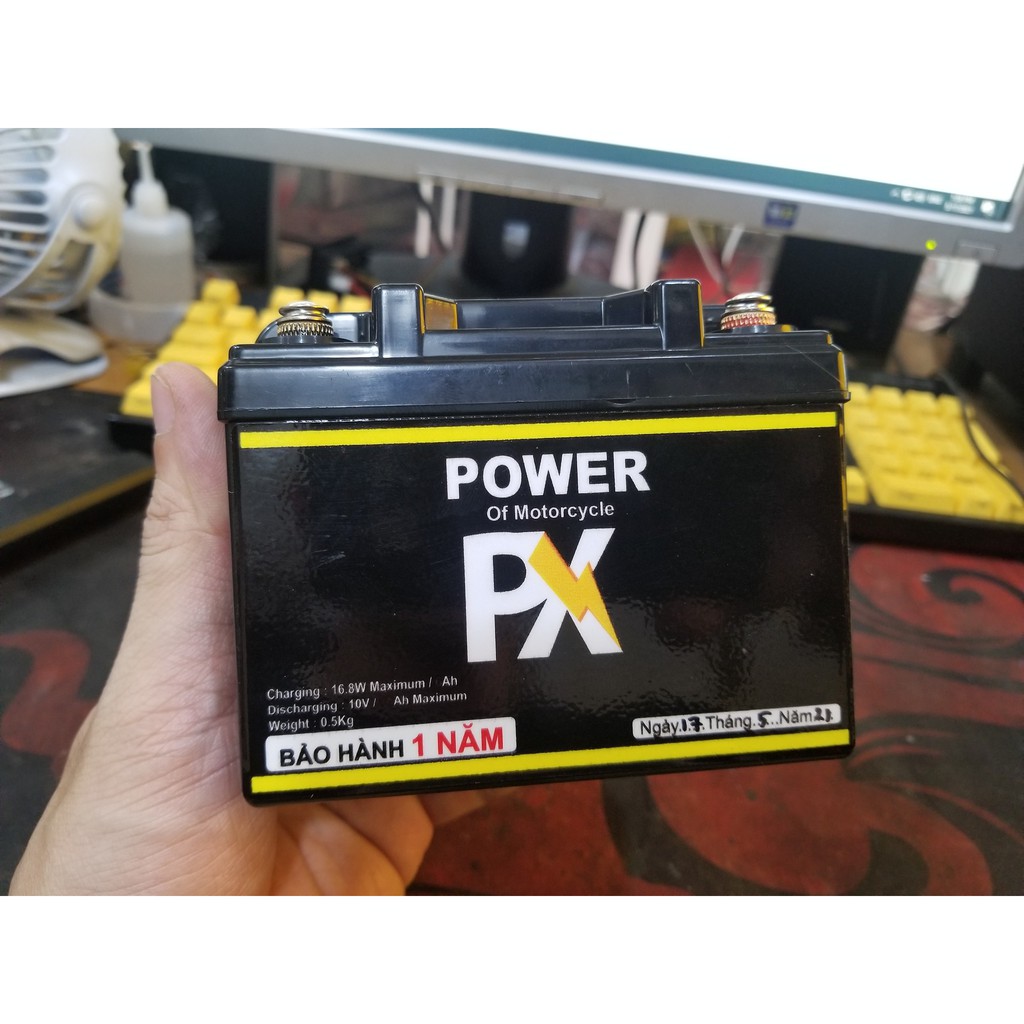 Ắc-quy pin dành cho xe máy, xe độ, PKL (PX POWER)