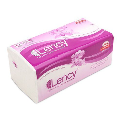 [Mã 267FMCGSALE giảm 8% đơn 500K] Giấy Ăn Rút Lency 180 Tờ x 3 lớp