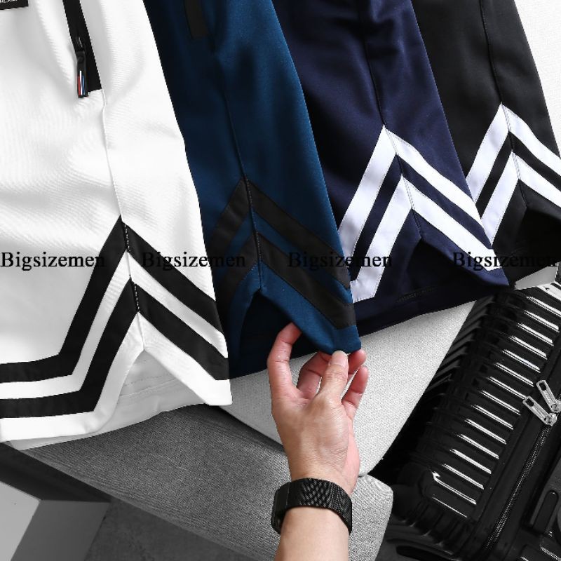 Quần short thun nam big size viền chân