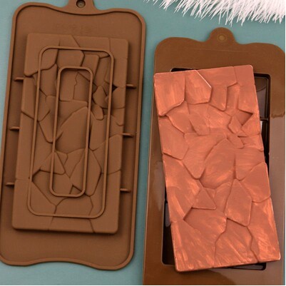 Khuôn Silicone Làm Sô Cô La Hình Chữ Nhật Tiện Dụng