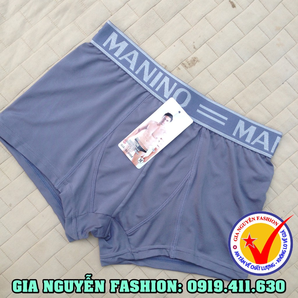 Bộ 4 Quần lót đùi Msp 206, Quần boxer nam thun lạnh - Hàng Việt Nam, thương hiệu MANINO cao cấp