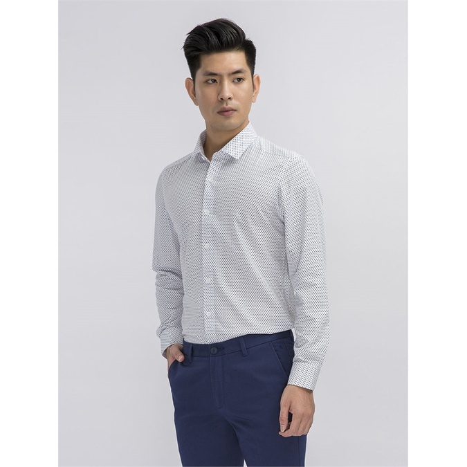 Áo sơ mi nam dài tay ARISTINO sợi sồi mềm mát from slim ALS54808