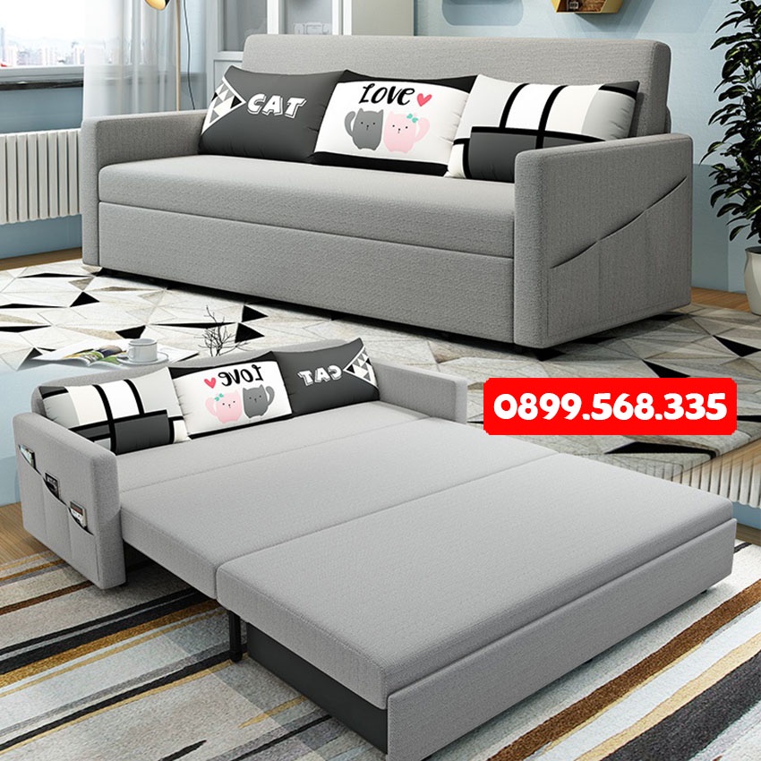 Giường Ngủ Thông Minh 267-1 , Giiường Sofa Gấp Gọn Thành Ghế Nhập Khẩu Kích Thước 1m9x1m9