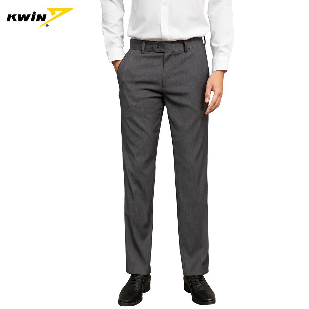 Quần Âu Nam KWIN phom dáng suông nhẹ, thiết kế chỉnh chu lịch lãm - KTR01809