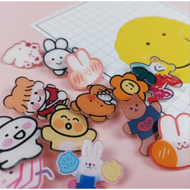 Pin cài áo, Pin cài trang trí balo túi xách nhiều hình dễ thương