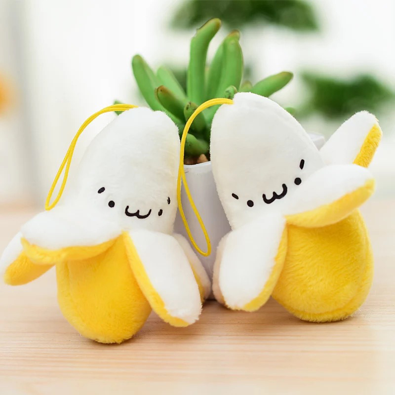Móc Điện Thoại Hình Quả Chuối Nhồi Bông Xinh Xắn