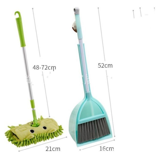 Bộ chổi hót rác và cây lau nhà cho bé