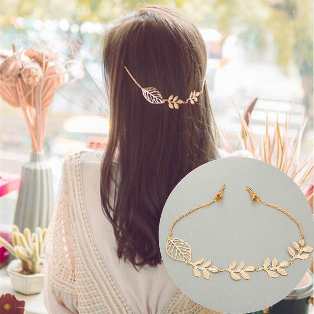 LILYES Dây Xích Kim Loại Trang Trí Tóc Thời Trang Cho Nữ