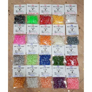 30g HẠT TR.AI NHỰA 6mm Trang Trí Hoặc Tập Mẫu Hoa Ôm Đá
