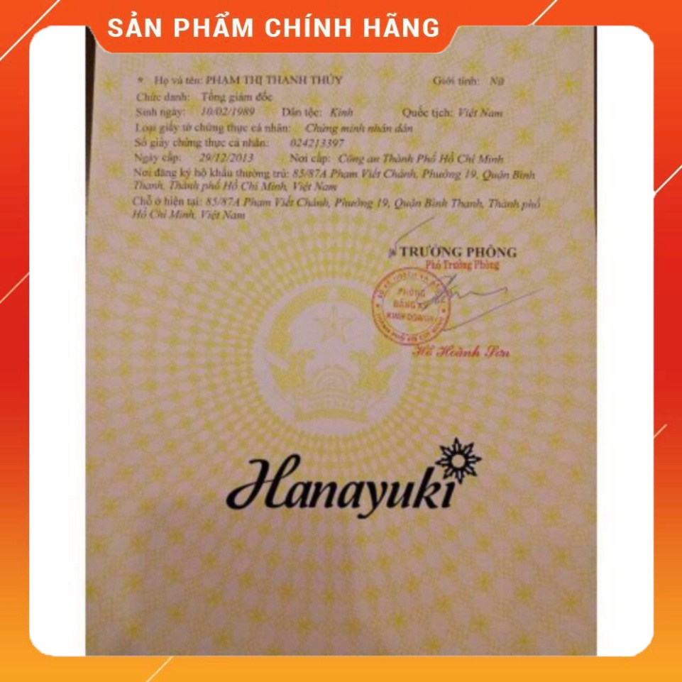 Kem Tan Mỡ Hanayuki