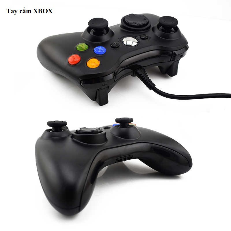 Tay cầm xbox 360 usb có dây - chơi game FIFA ,Need for Speed.... kết nối PC, Điện Thoại, Laptop