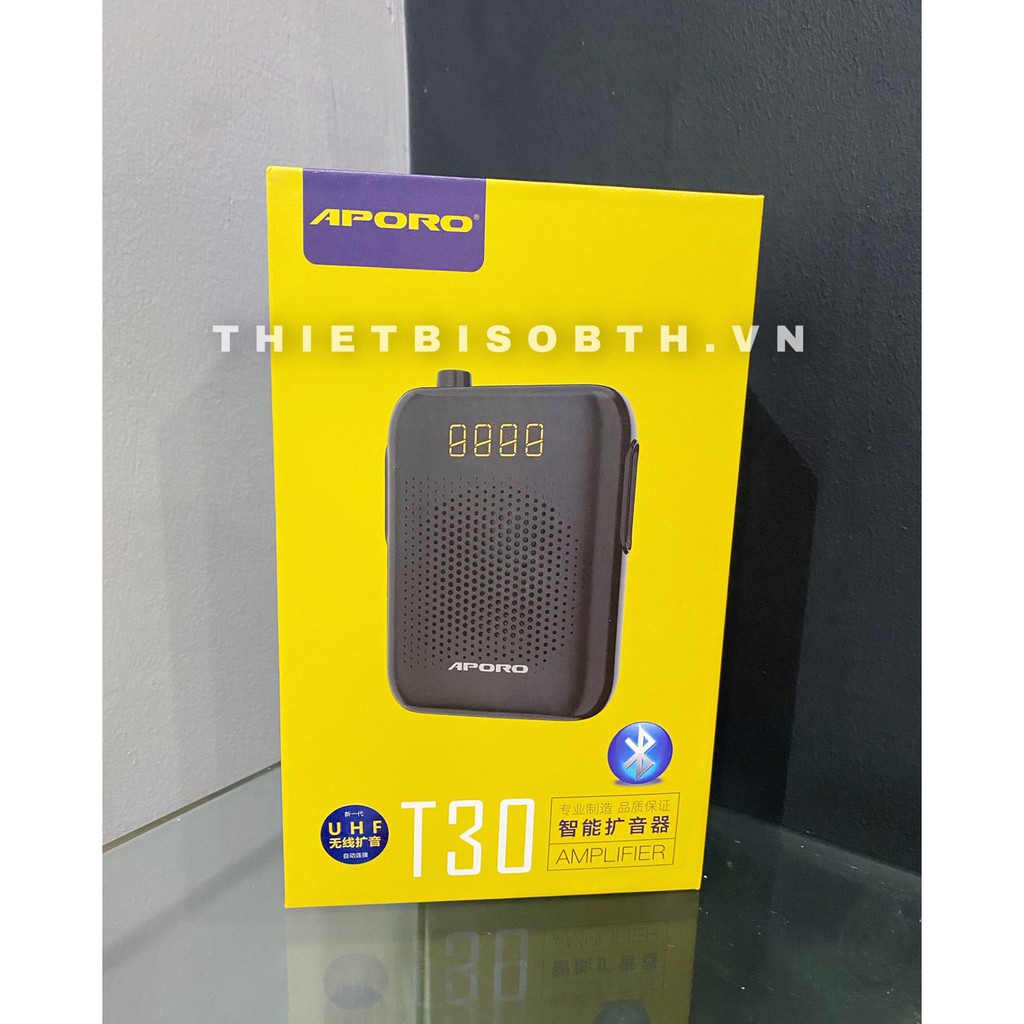 Máy Trợ Giảng Không Dây Aporo T30 UHF 2.4G. Kết Nối Bluetooth