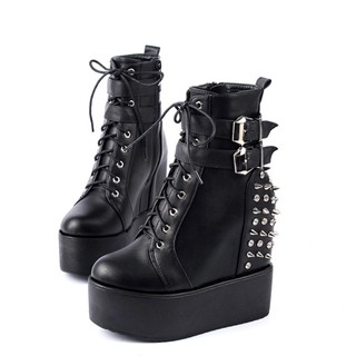 Giày Boot nam cổ ngắn đế dày phong cách Âu Mỹ thời trang