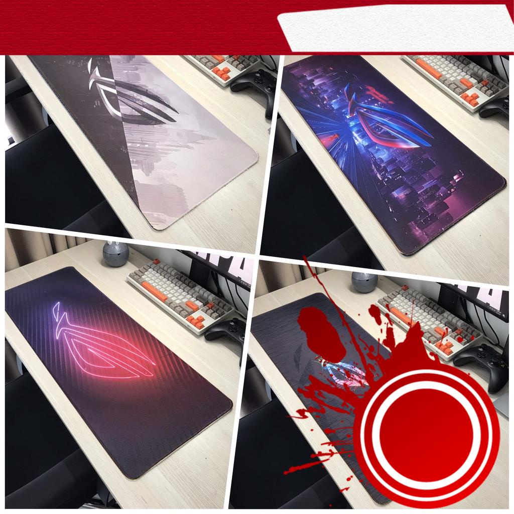 [ Hàng Hot ] Tấm Lót Chuột - Bàn Di Chuột - Mouse Pad - ASUS Gaming ROG 1 - Chống Nước - Size lớn (90x40 dày 4mm) (80x30