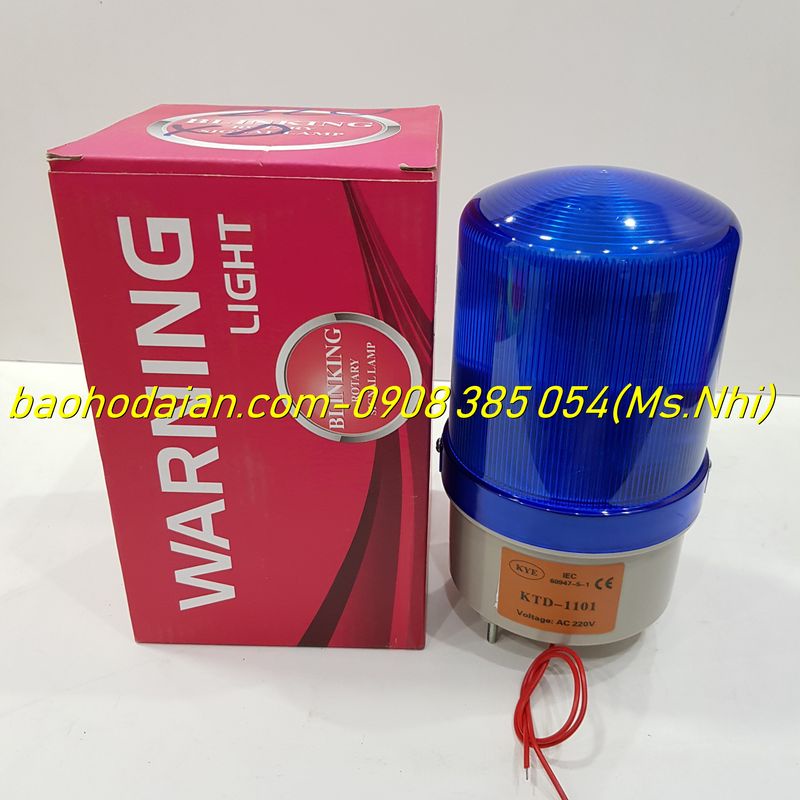 Đèn Xoay Báo Hiệu KTD-1101- 220V  Hình thật, có sẵn