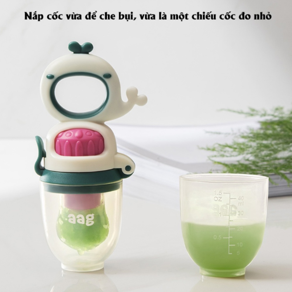 Túi Nhai Ăn Dặm AAG | Túi Nhai Hoa Quả Silicon Chống Hóc Cho Bé - Embé Mỡ