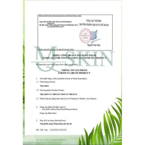 Kem Chống Nắng UV Protection Sunblock SPF 50 PA +++