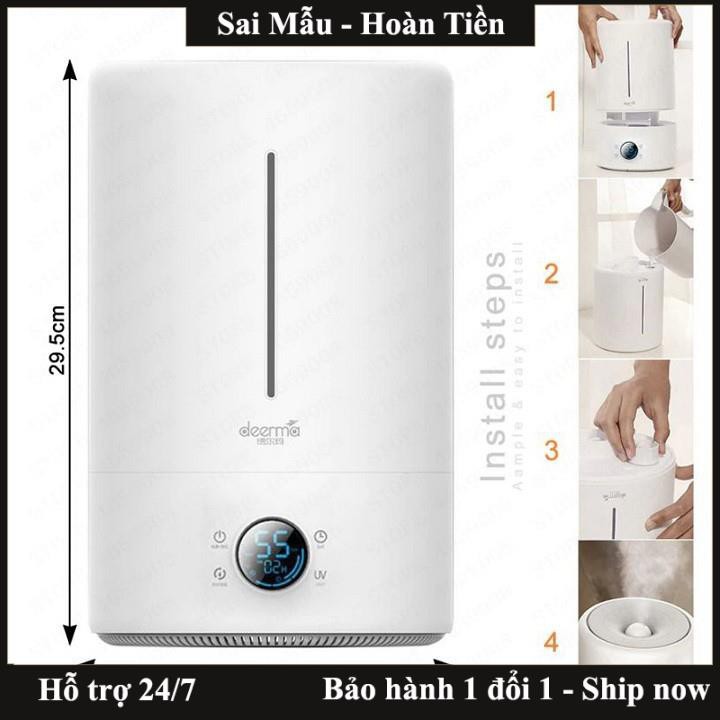 Máy tạo ẩm phun sương thông minh Deerma F628S điều chỉnh độ ẩm - Hàng chuẩn Xiaomi cao cấp - Bảo hành 12 tháng - Feeship