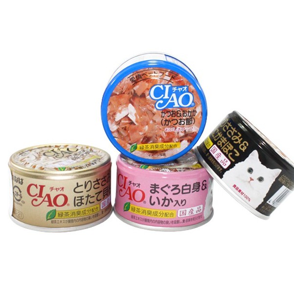 Pate mèo Inaba Ciao 85gr dạng lon( mix đủ v )