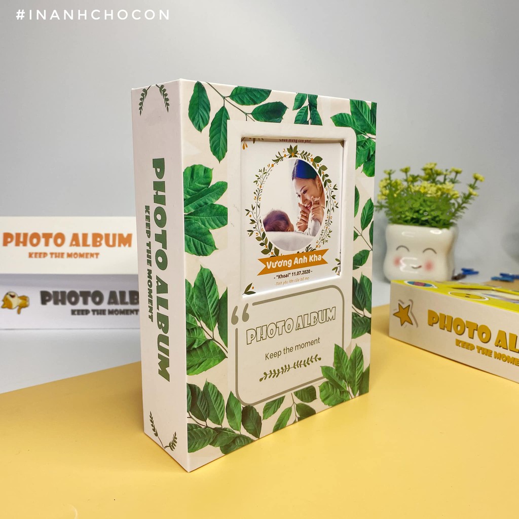 Album Ảnh Đựng 100 Ảnh 10x15 (Bìa Cứng) - Mẫu mới có ảnh bìa