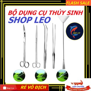 Bộ dụng cụ thủy sinh cao cấp - Bộ chăm sóc cây thủy sinh inox 304 - cắt tỉa cây- set bể cá
