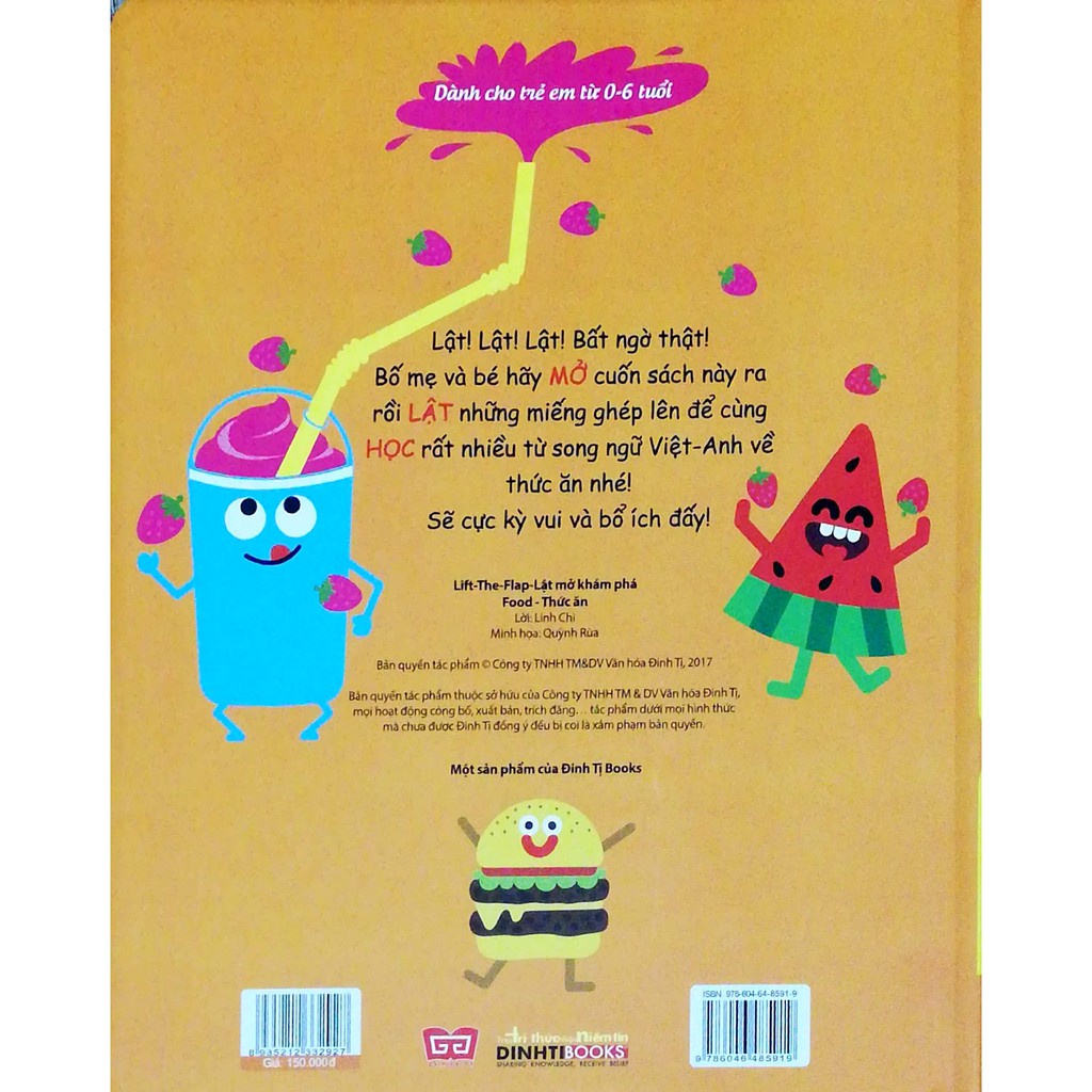 Sách - Lift the flap - Lật mở khám phá - Foods - Thức ăn