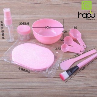 Bộ chén cọ trộn mặt nạ 9 món HaPganic