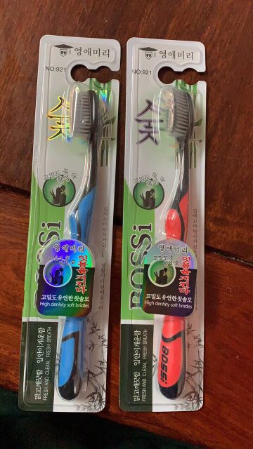 Bàn chải đánh răng thân tre hoạt tính BOSSi  No 921