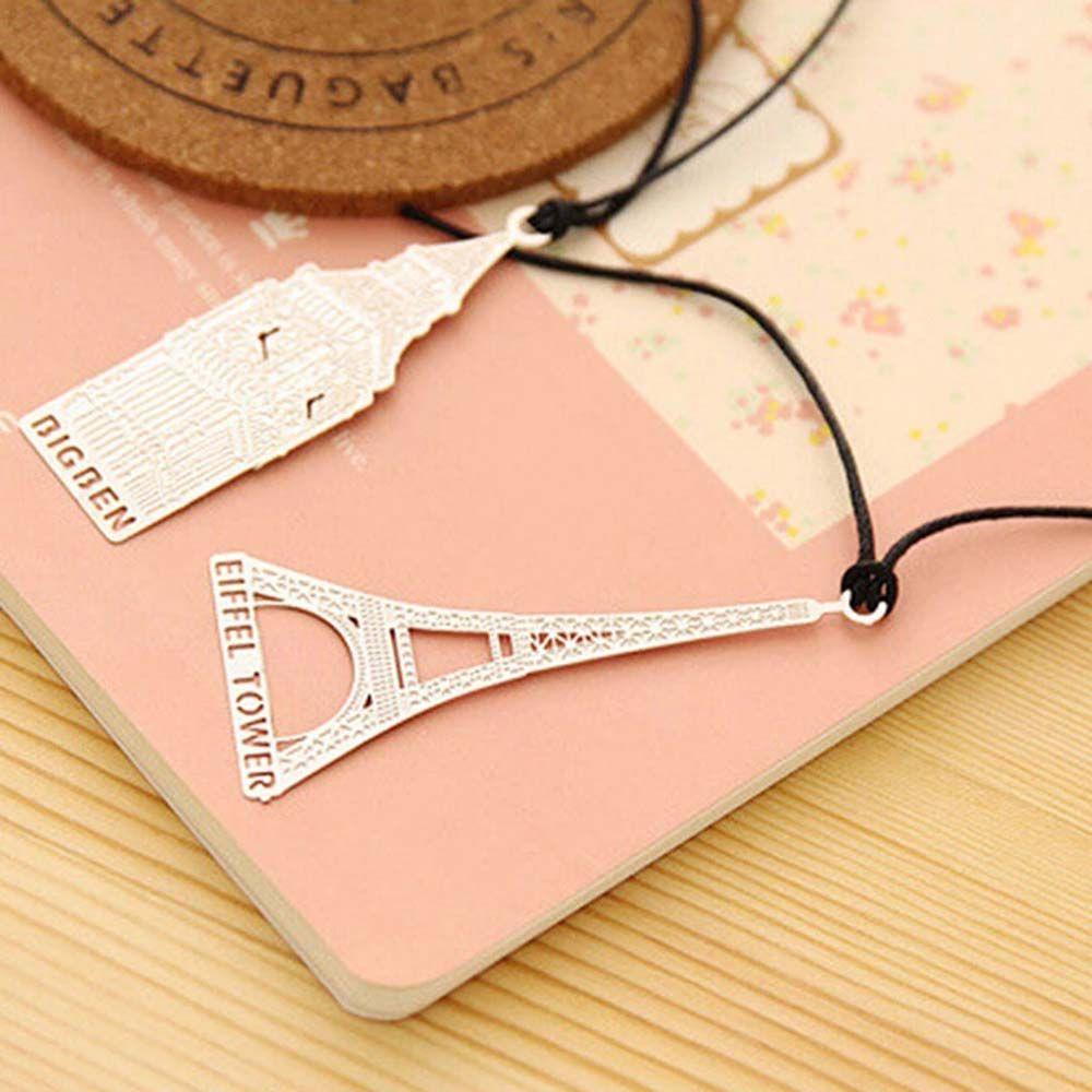 Đồ Đánh Dấu Trang Sách Hình Tháp Eiffel Bằng Kim Loại Phong Cách Vintage