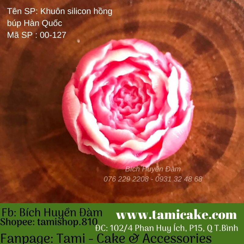 Khuôn silicon- Hồng Búp Hàn Quốc 127