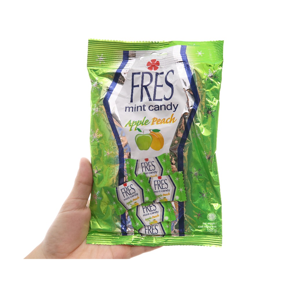 [Nhập khẩu Indonesia] Kẹo Fres Táo bịch 150g