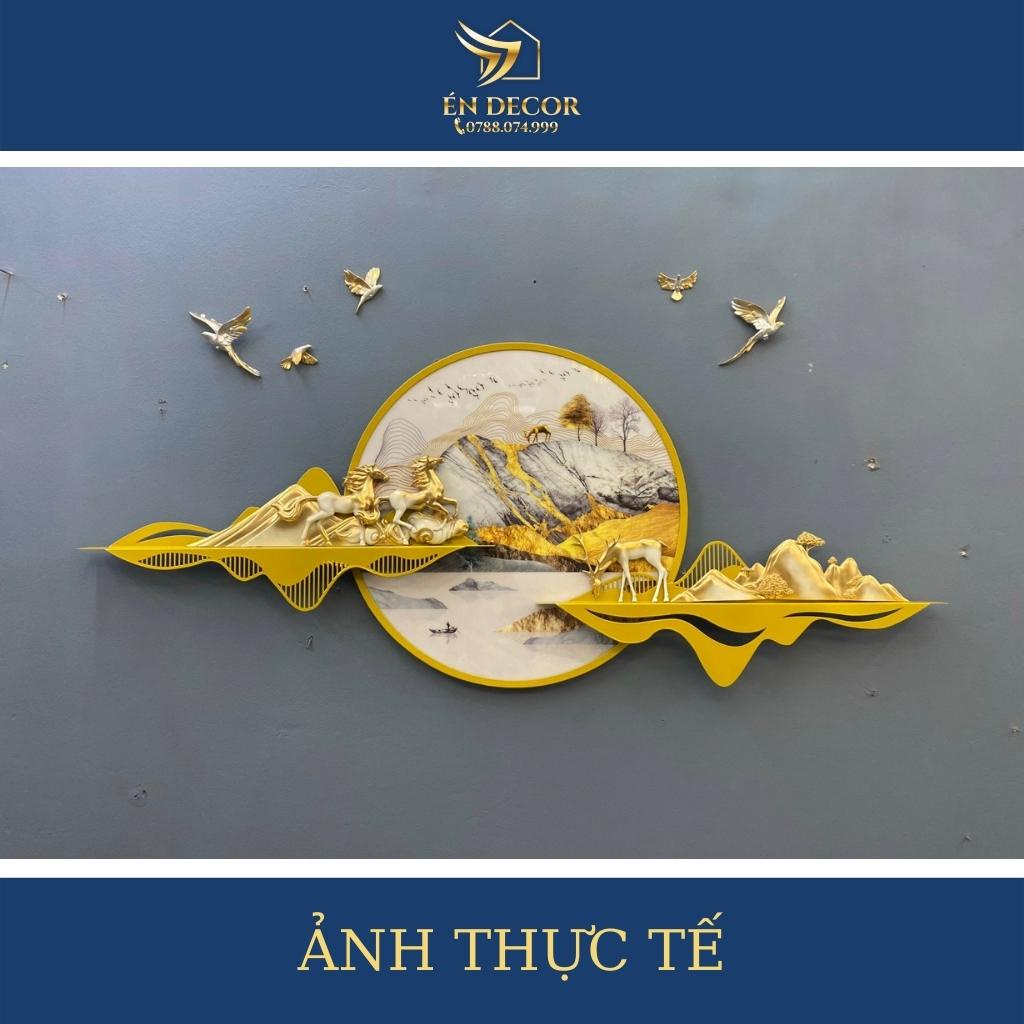 Tranh Phong Cảnh Treo Tường Nghệ Thuật, Tranh Sắt TD04 Én Decor