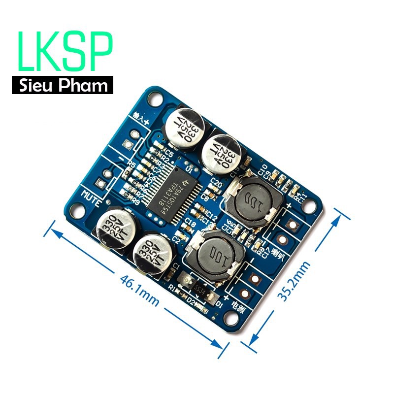 Mạch Khuếch Đại Âm Thanh Class D TPA3118 60W XH-M313