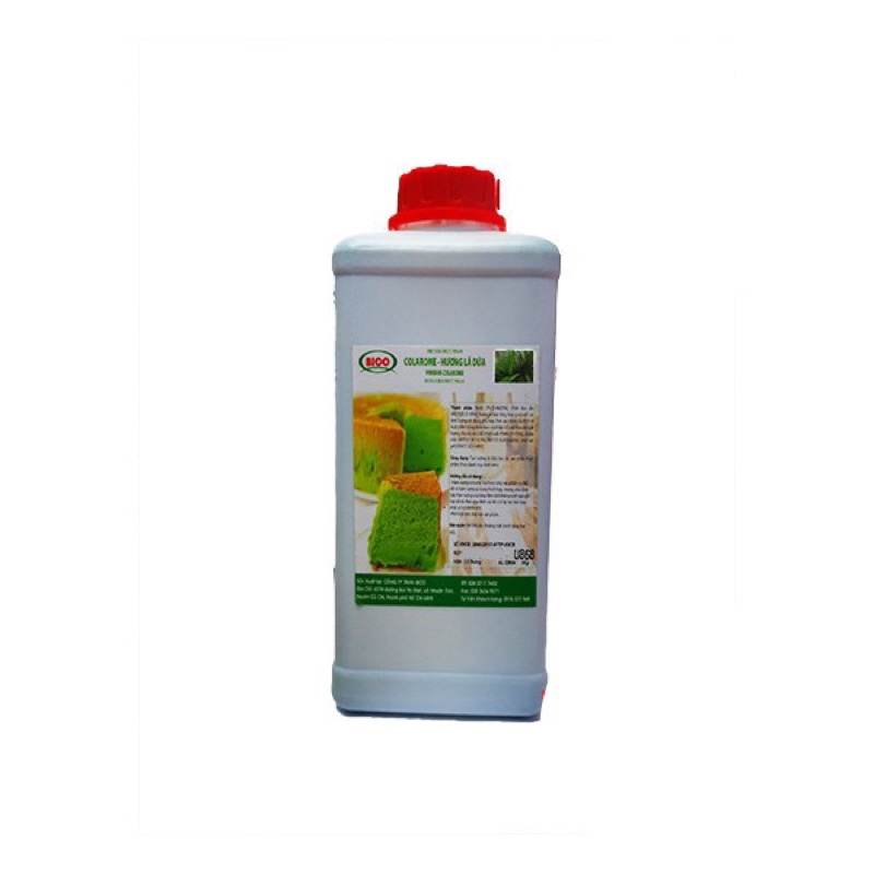 Hương lá dứa có màu Bico, Hương socola, hương sữa Bico 100ml