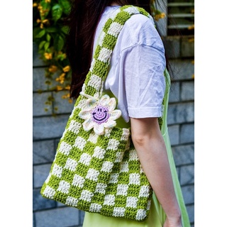 Túi Đeo Patchwork Crochet Mini Bag.