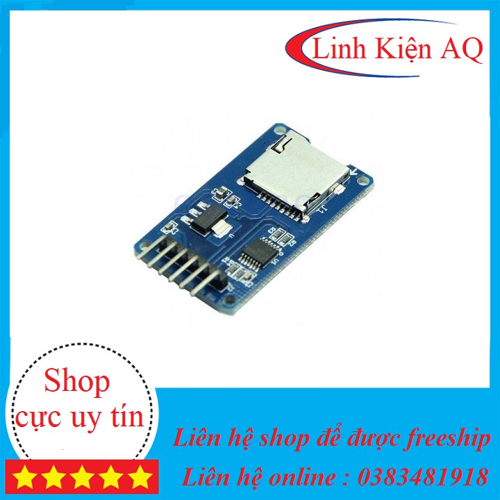 Module Đọc Thẻ Nhớ Micro SD/Micro SDHC SPI