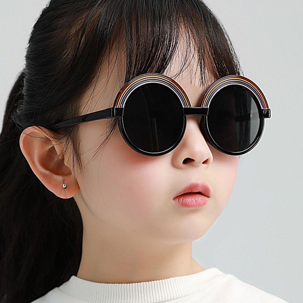 Kính Mát Bảo Vệ Mắt Màu Cầu Vồng Thời Trang Đi Biển Cho Bé