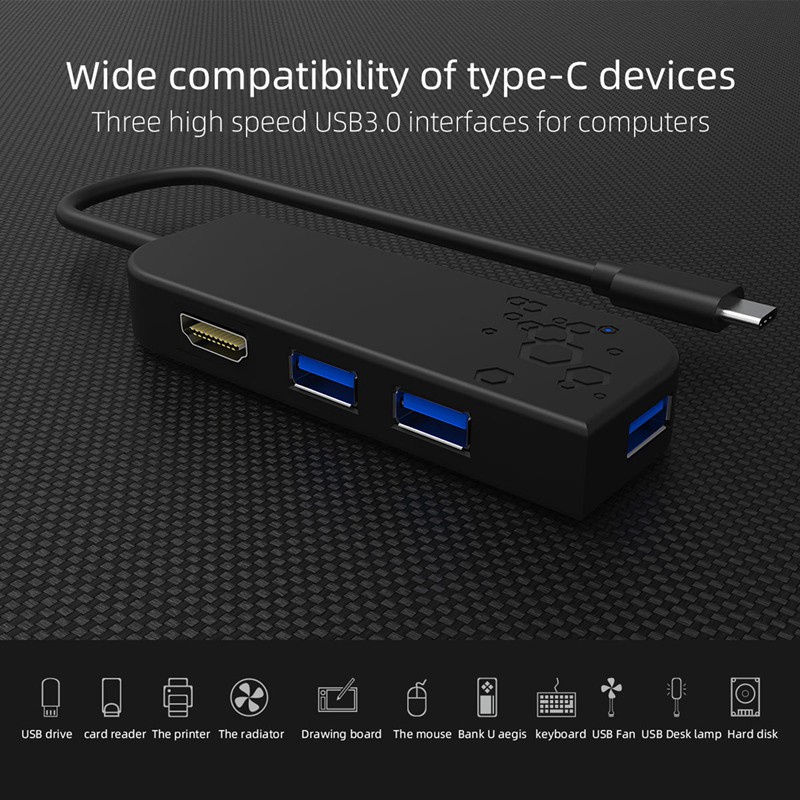 Bộ Chia 3 Cổng Usb 3.0 + Hdmi | BigBuy360 - bigbuy360.vn