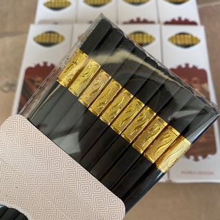Bộ 10 đôi đũa mạ vàng