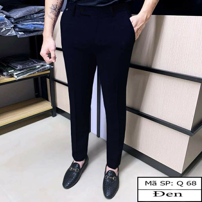 Quần tây Nam đen co gian ,khong nhan khong xu ,khong phai mau | BigBuy360 - bigbuy360.vn