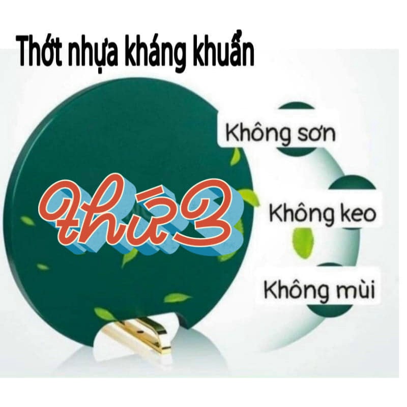 Thớt nhựa kháng khuẩn có tay cầm, đế để tiện dụng