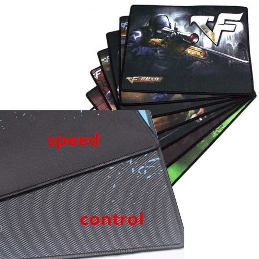 Bộ 2 Miếng lót chuột Chuyên Game có may viền size 25x21cm mã L11 - Loại MousePad Control và Speed (2)