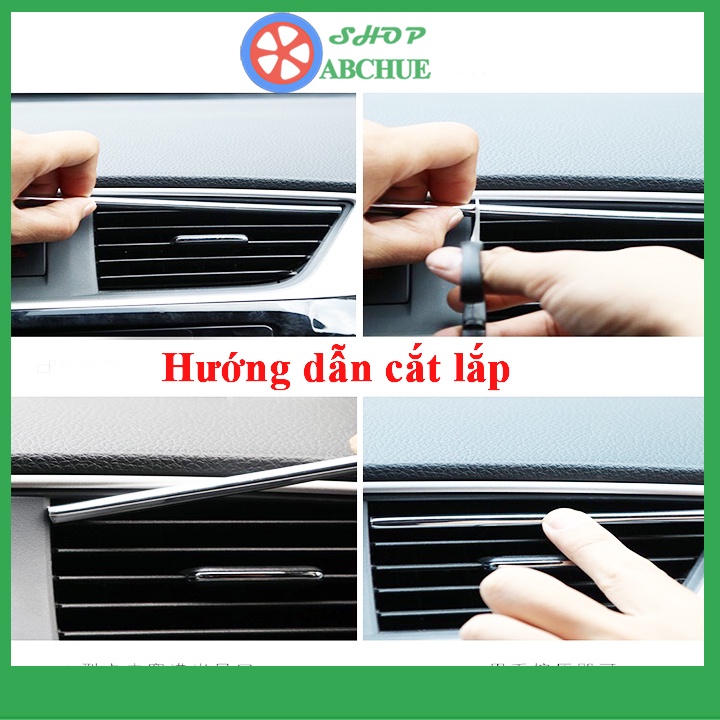 Nẹp viền trang trí cửa gió điều hòa ô tô