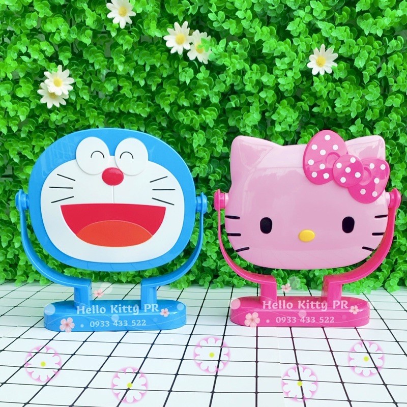 Gương bàn 3D Hello Kitty Doremon Doraemon