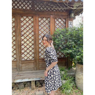 VÁY HOA LỤA HÀN SIÊU XINH CAO CẤP