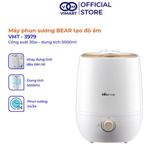Máy phun sương Bear 5L nhập khẩu chính hãng, máy tạo ẩm phòng ngủ, cung cấp độ ẩm cho không khí_Vimart